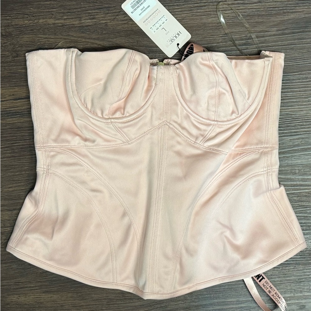 NWT House of CB Antonella Satin Corset